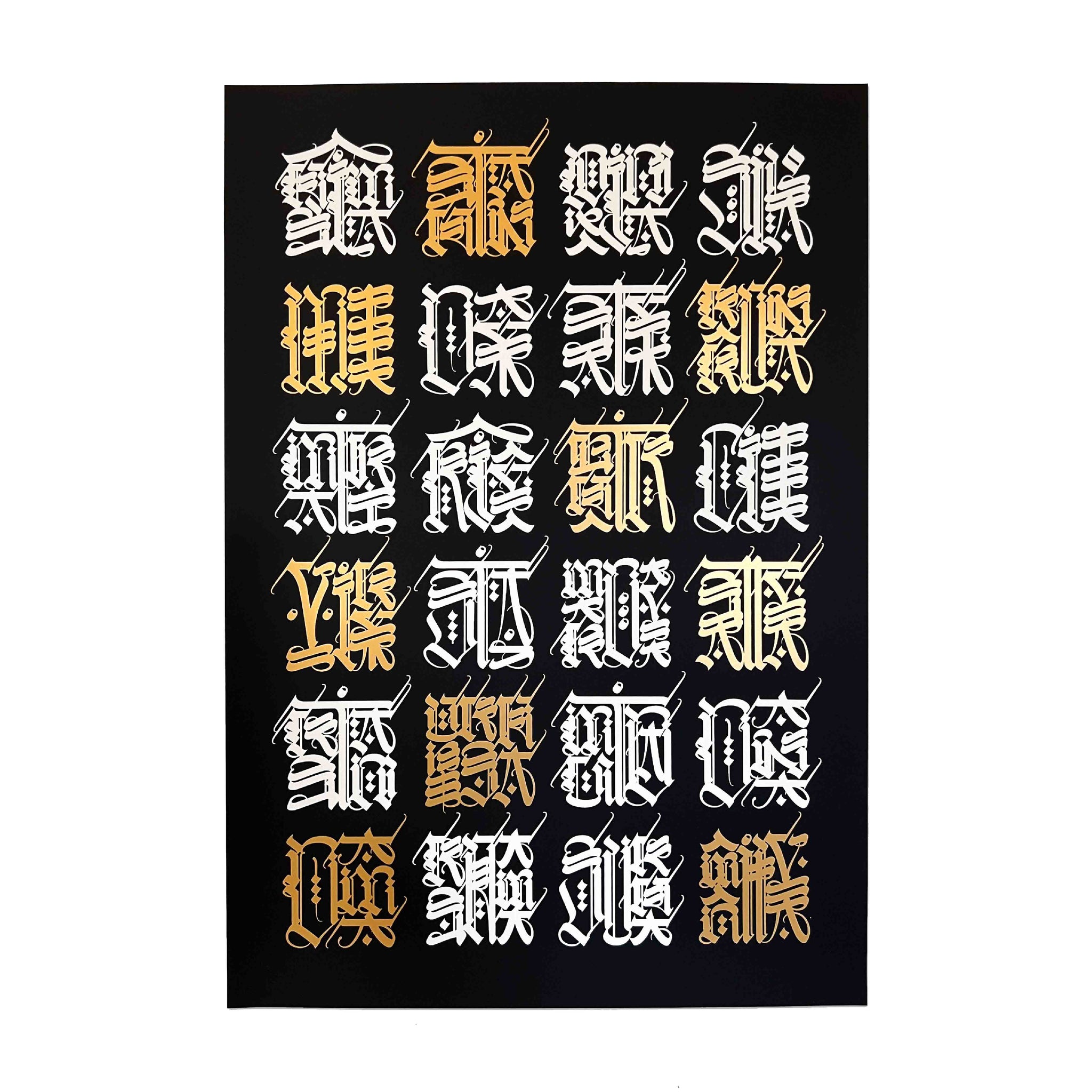 Cryptik 24 VIRTUES Black Limited-Edition Print