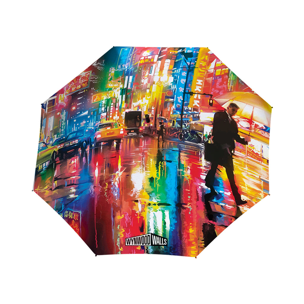 Dan Kitchener NEON STREETS Travel-Size Umbrella