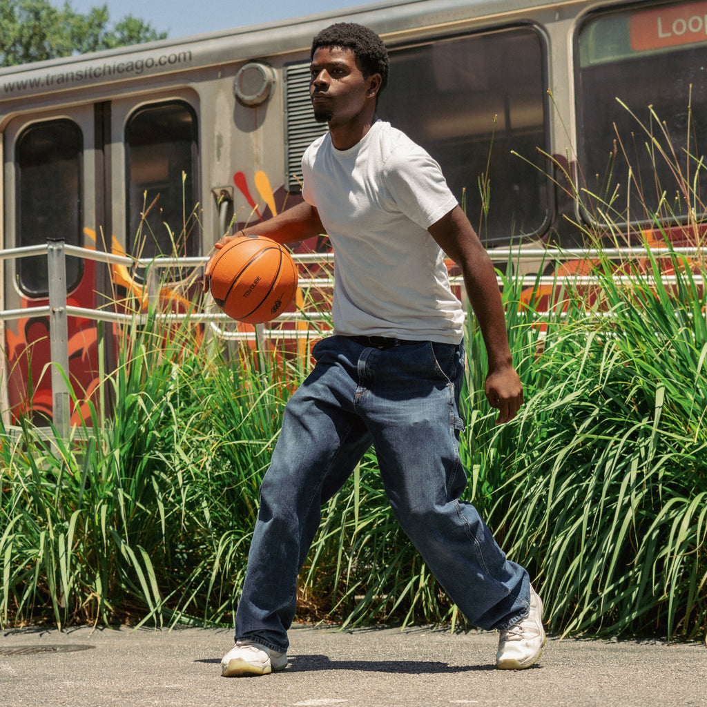 Ron English Grin Basketball Orange 7"