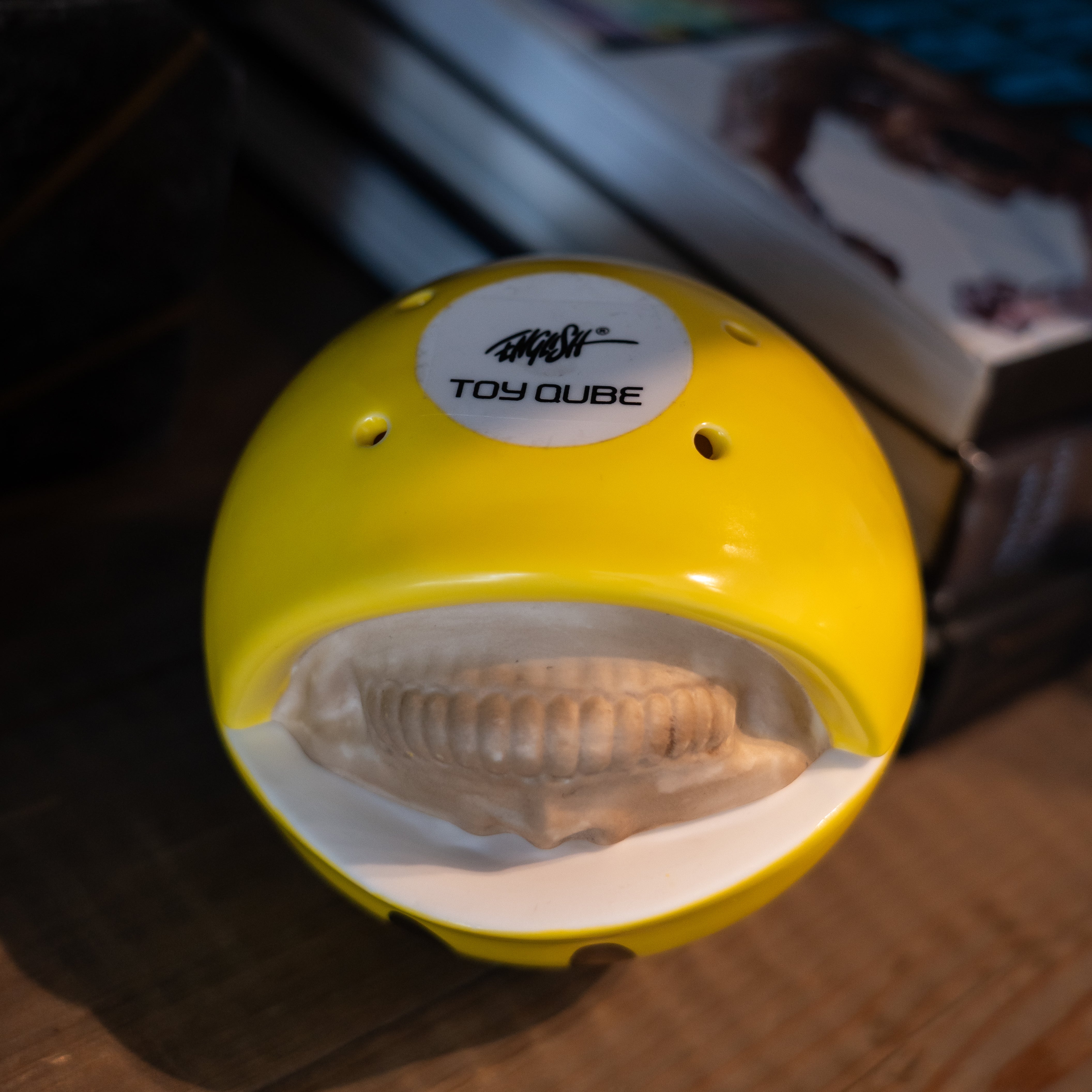 Ron English Grin Ceramic Incense Chamber Yellow 4.5