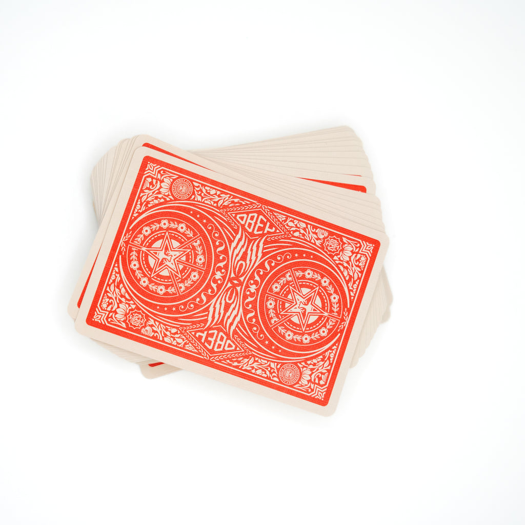 Obey Red Edition Playing Cards