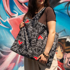 Keith Haring Black Pattern Recycled Bag