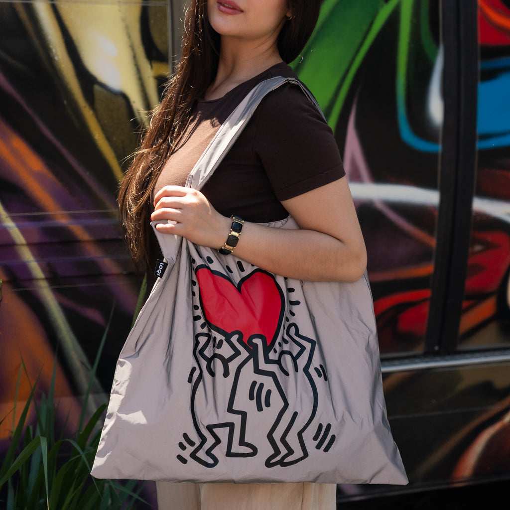 Keith Haring  Dancing Heart Reflective Bag