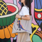 Jean Michael Basquiat Pez Dispenser Reflective Tote Bag