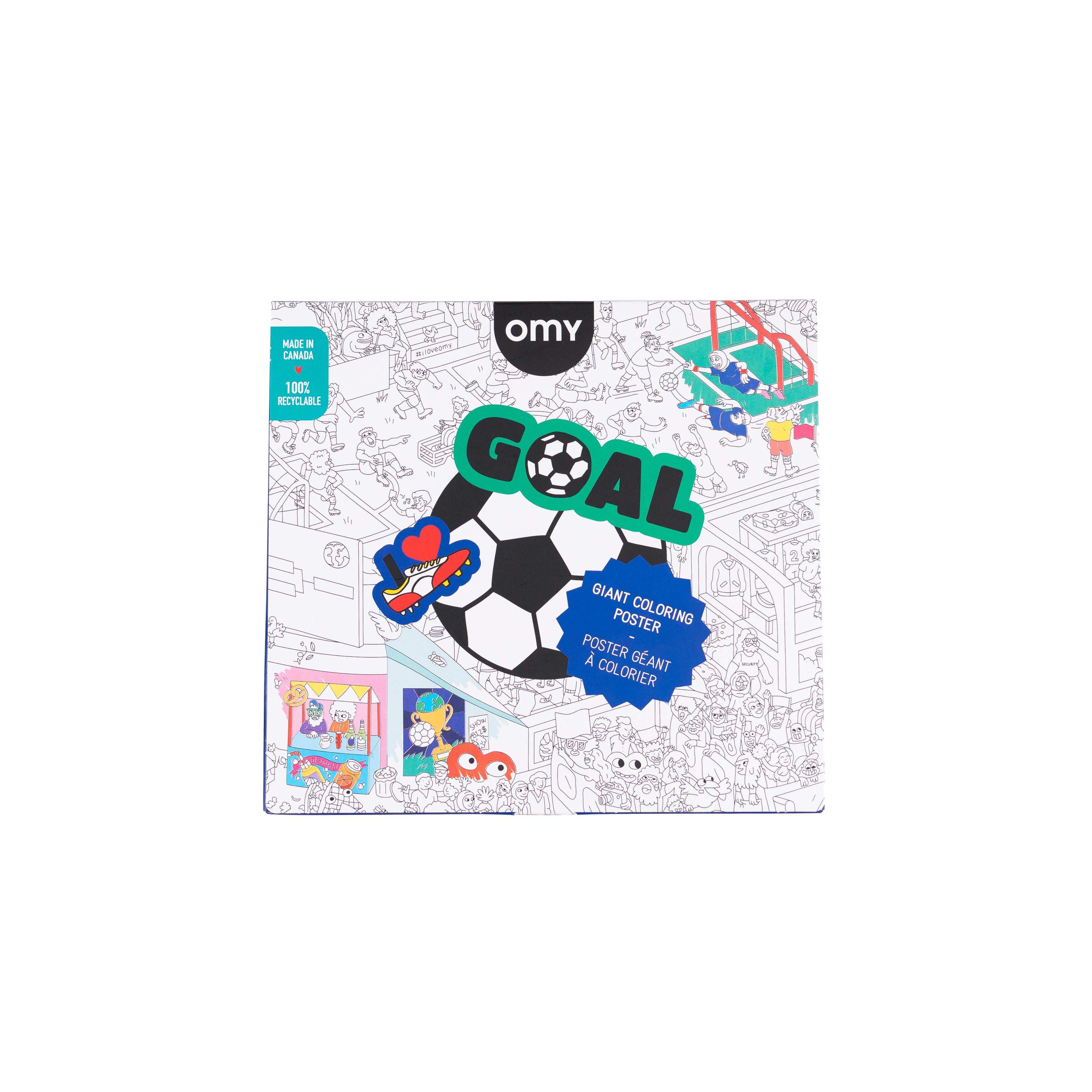 OMY Goal Giant Coloring Poster