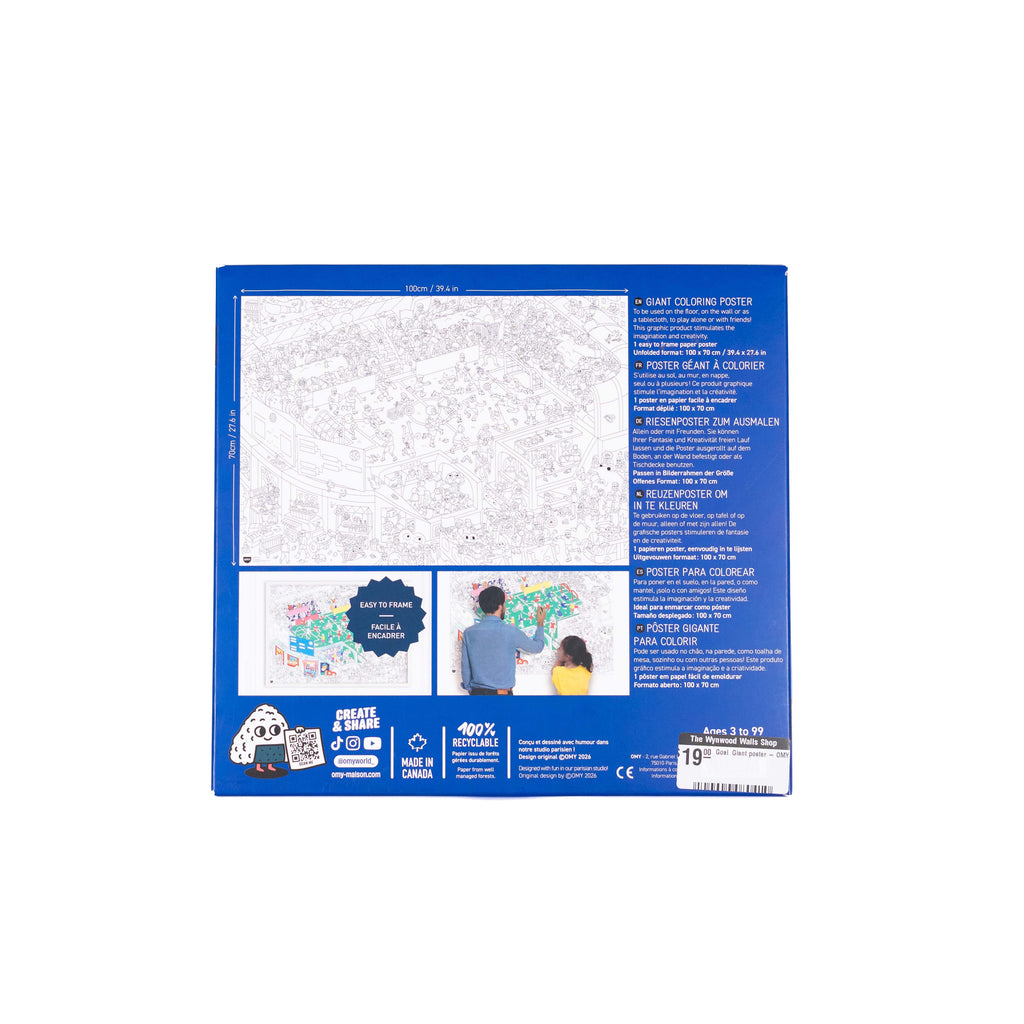 OMY Goal Giant Coloring Poster