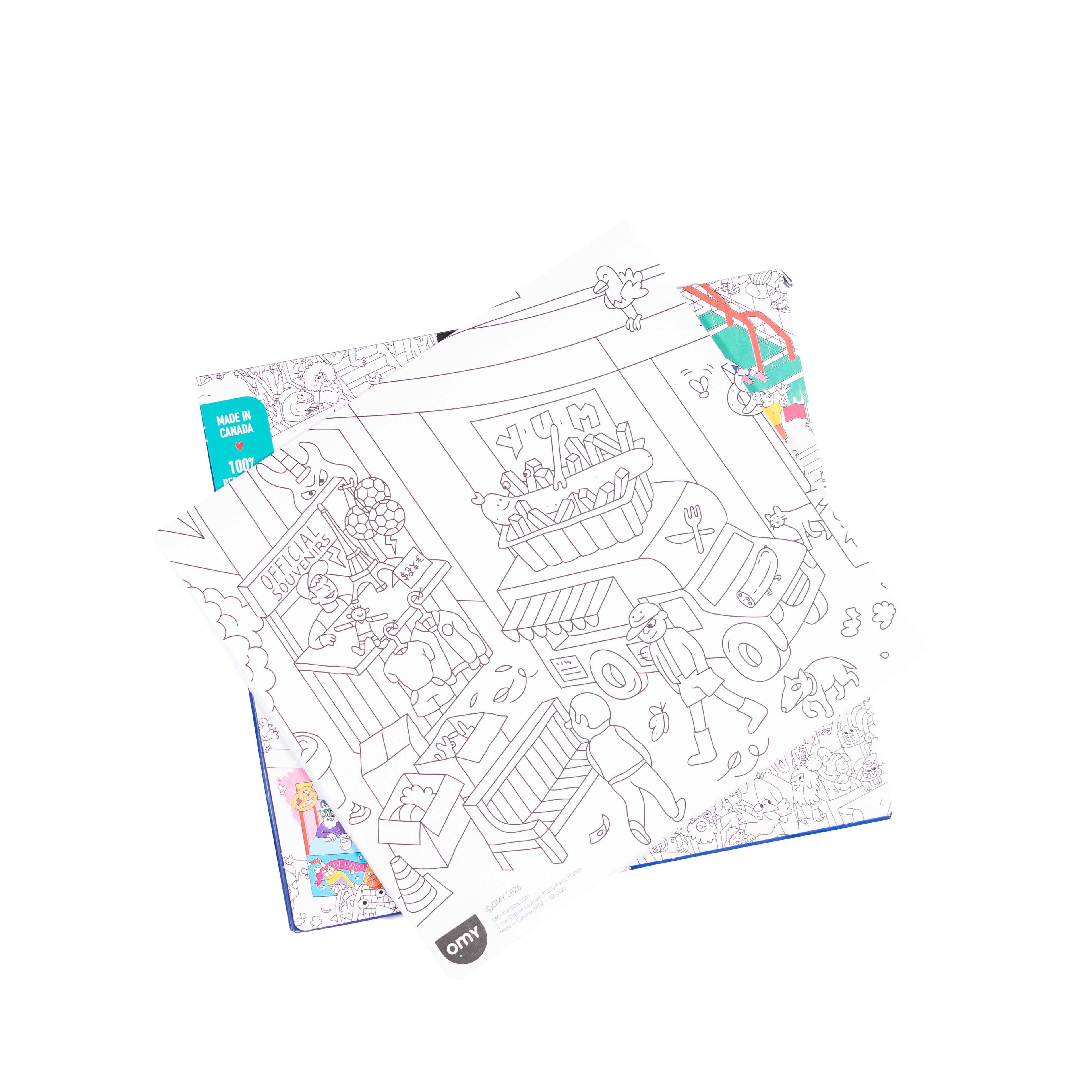 OMY Goal Giant Coloring Poster