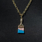 Wynwood Walls PAINTBRUSH Turquoise Necklace