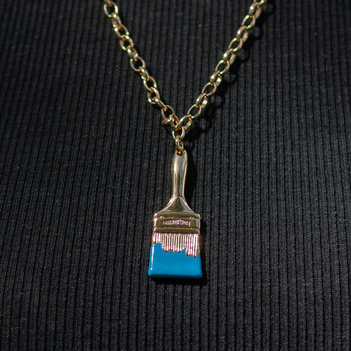 Wynwood Walls PAINTBRUSH Turquoise Necklace