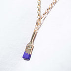 Wynwood Walls PAINTBRUSH Purple Necklace