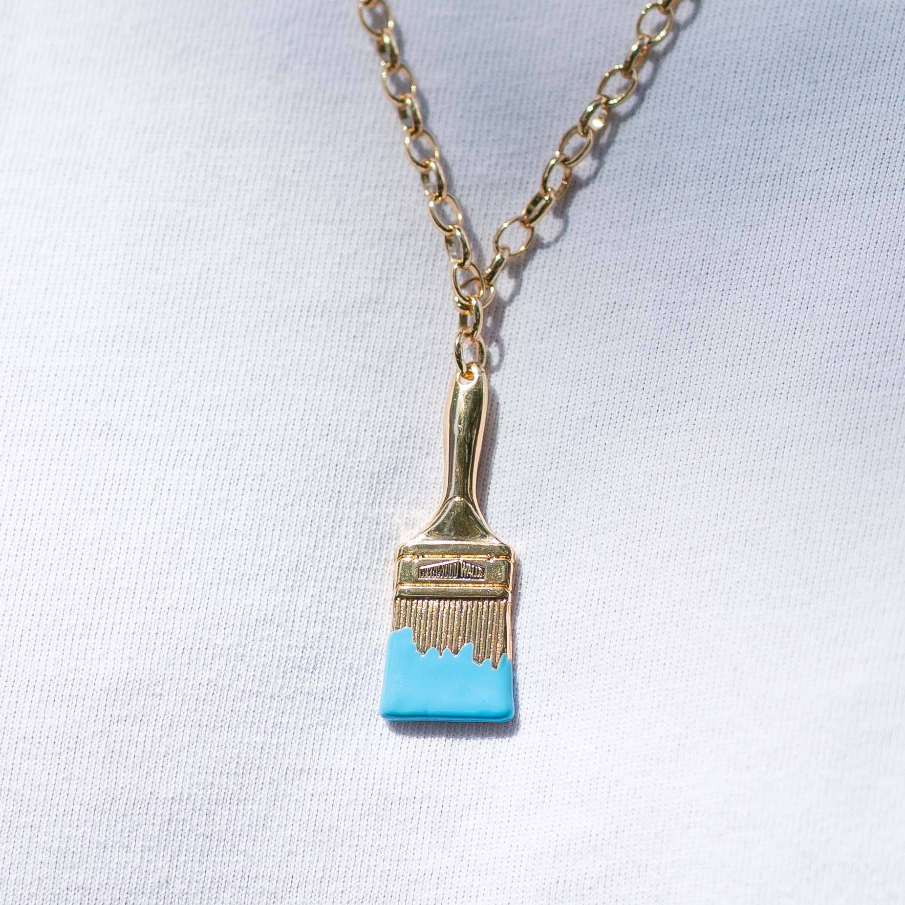Wynwood Walls PAINTBRUSH Turquoise Necklace
