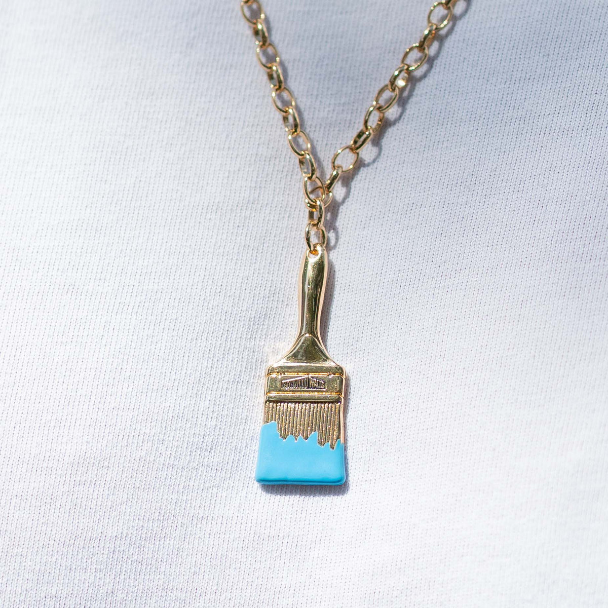 Wynwood Walls PAINTBRUSH Turquoise Necklace