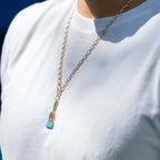 Wynwood Walls PAINTBRUSH Turquoise Necklace