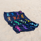 Lina Condes STICK FIGURE Beach Towel