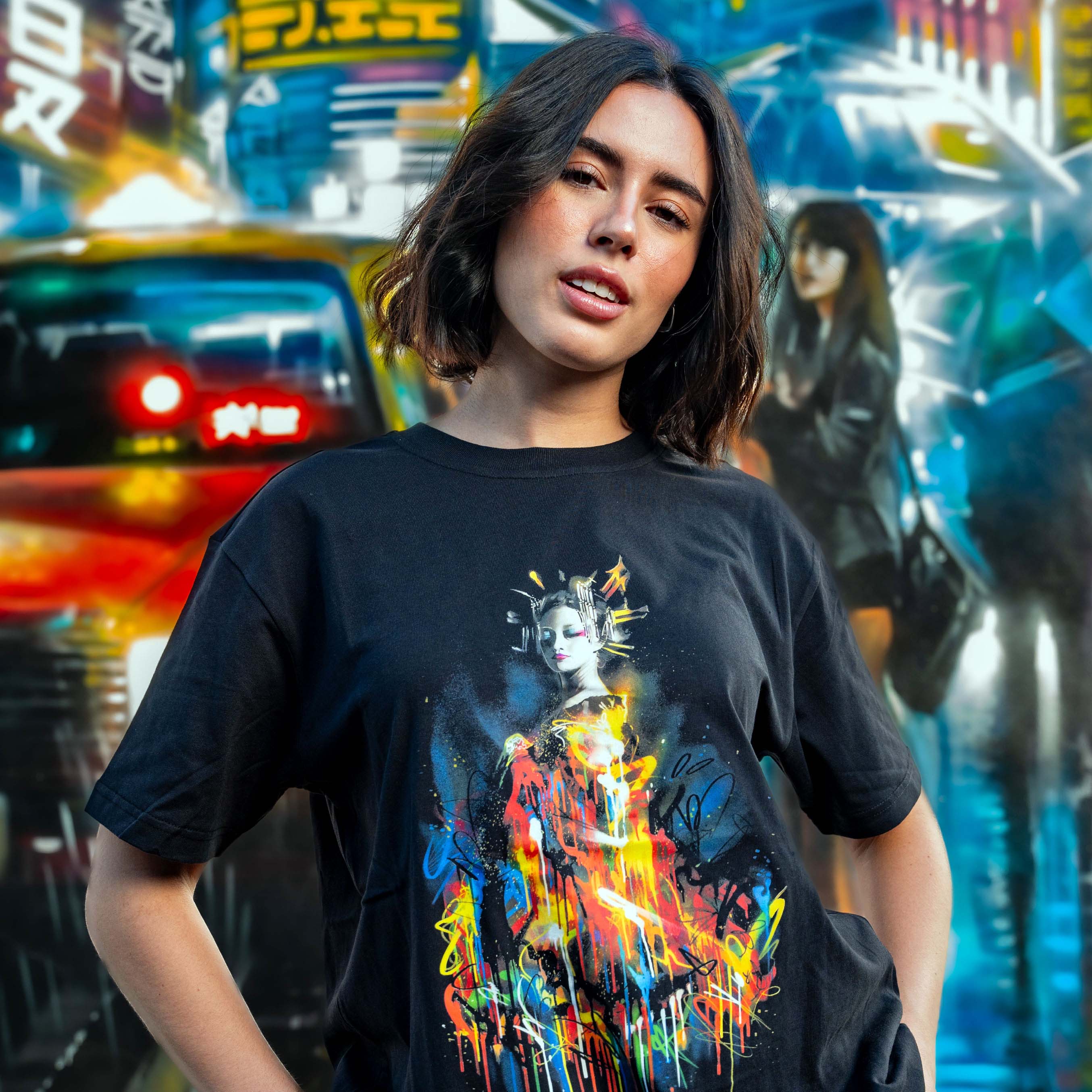 Dan Kitchener QUEEN OF COLOURS Wynwood Walls T-shirt