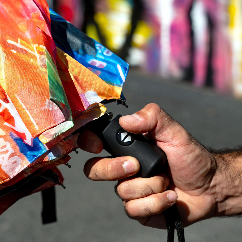 Dan Kitchener NEON STREETS Travel-Size Umbrella