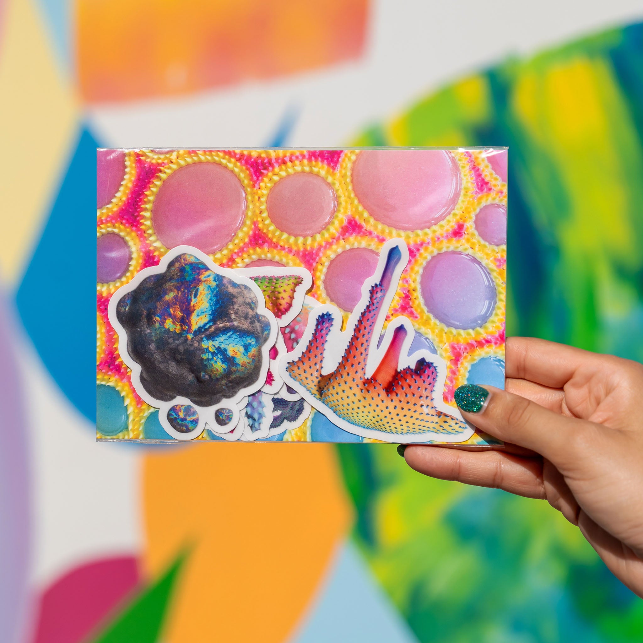 Dripping Art Trippy Popsocket Dan Lam X Wynwood Walls Stickers