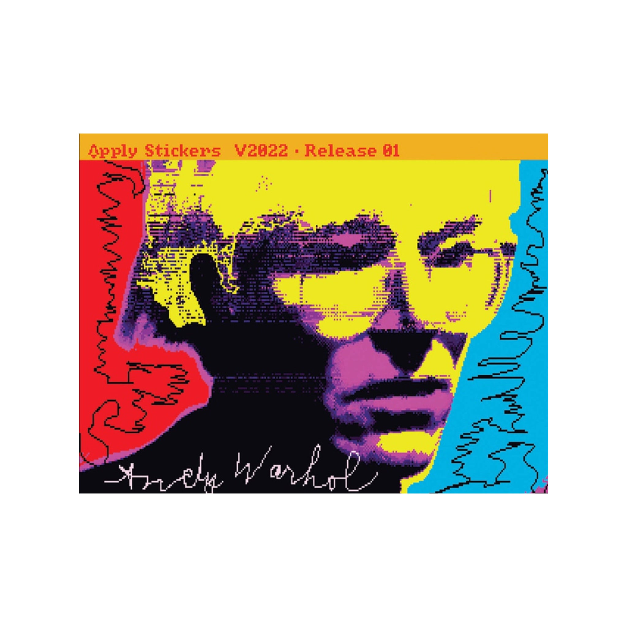 Andy Warhol Digital Drawings Sticker Pack