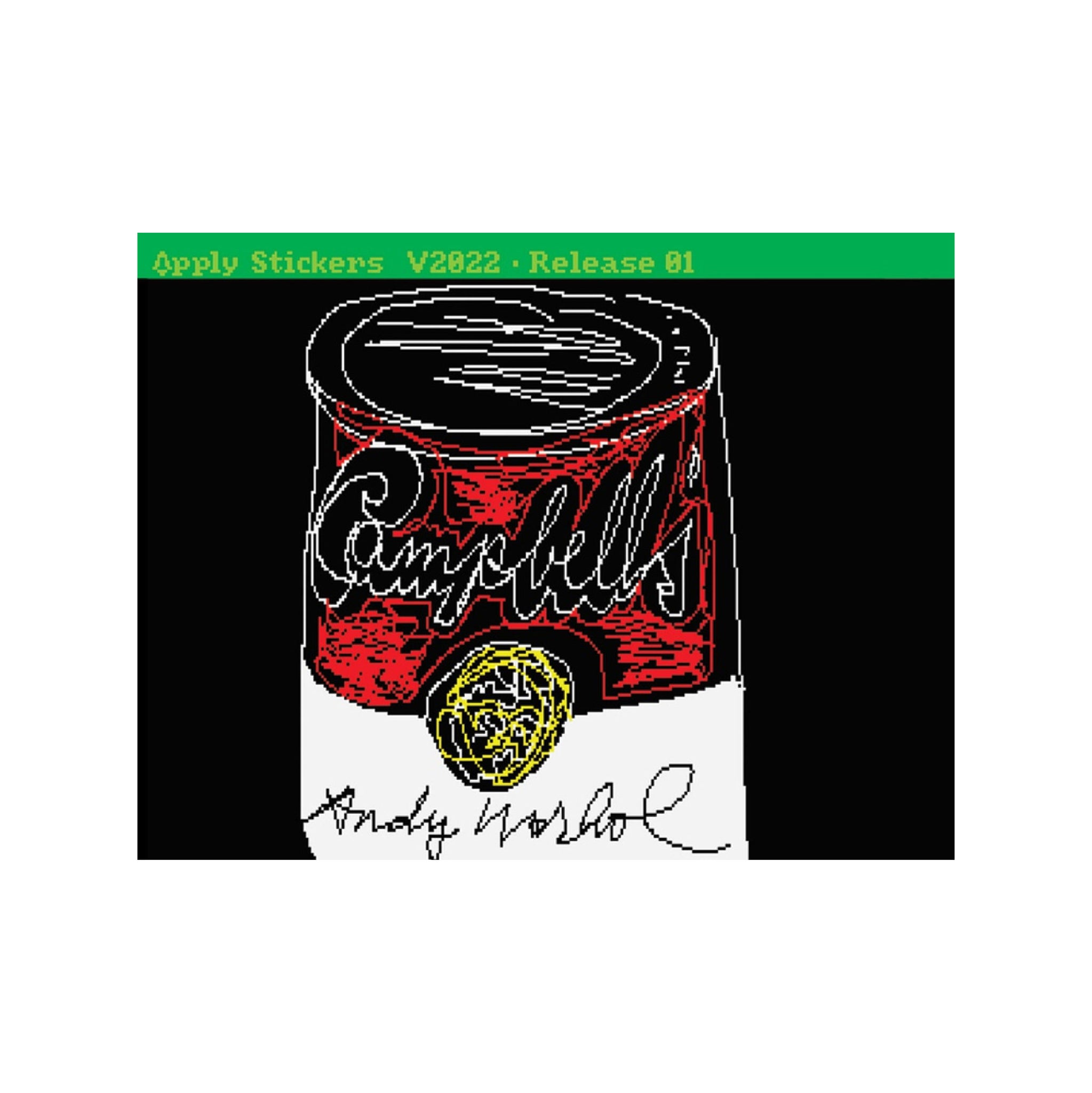 Andy Warhol Digital Drawings Sticker Pack