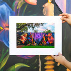 Elle Street Art Matted Print 2024