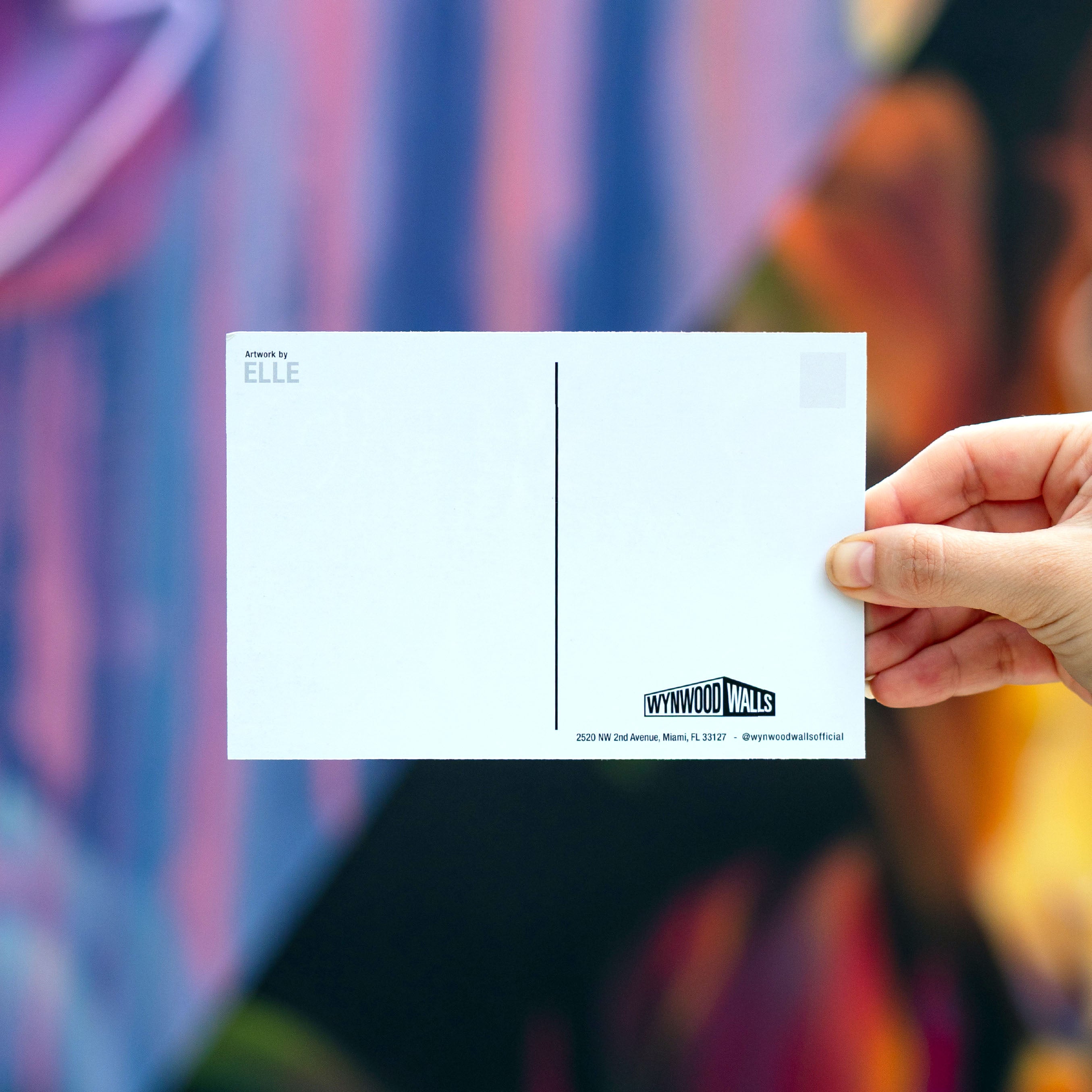 Elle Street Art Postcard 2024