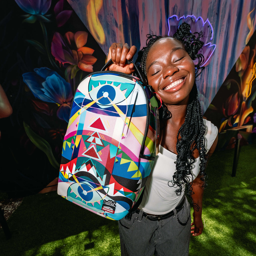 Elle Street Art B BALL COURT Sprayground Backpack