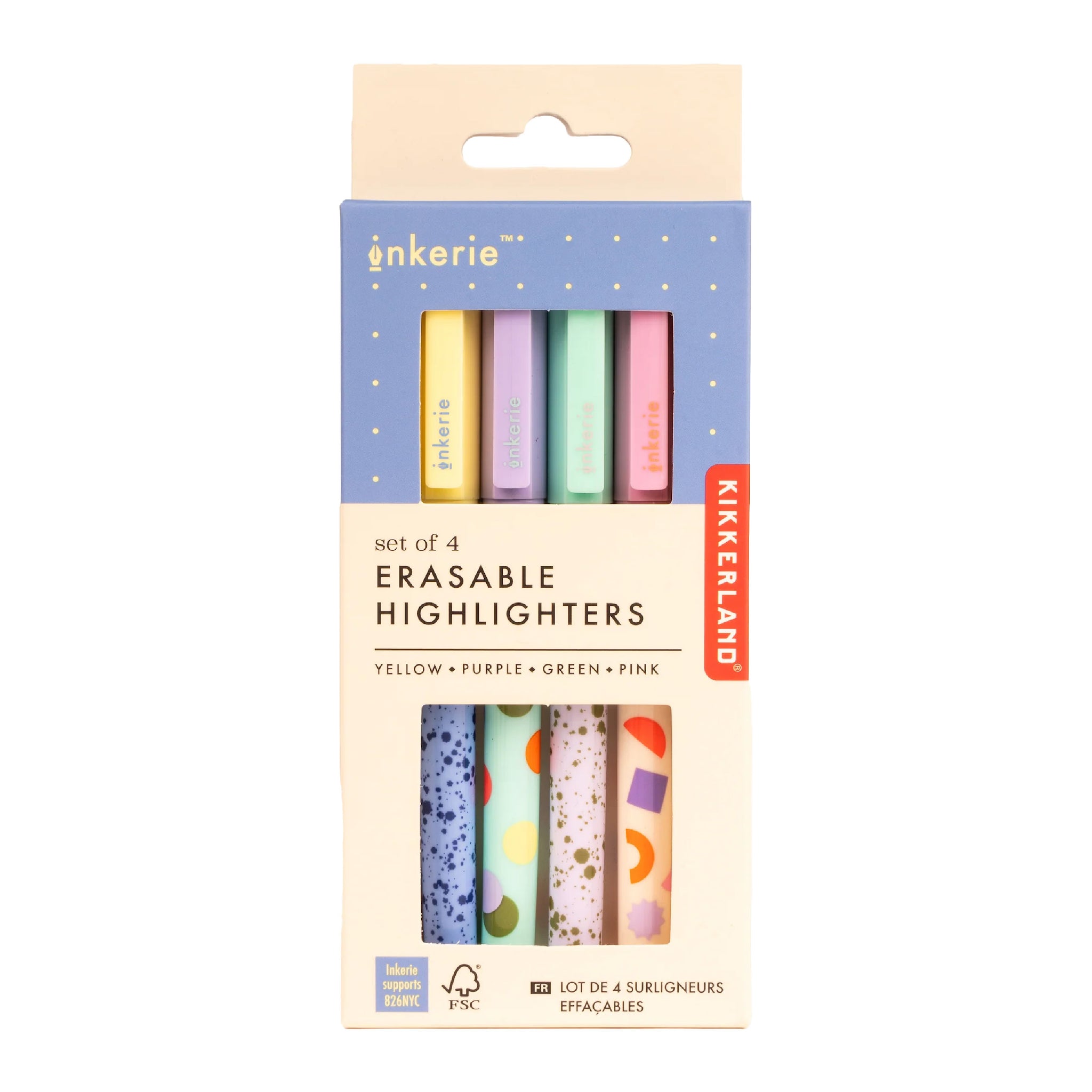 Erasable Highlighters Set of 4