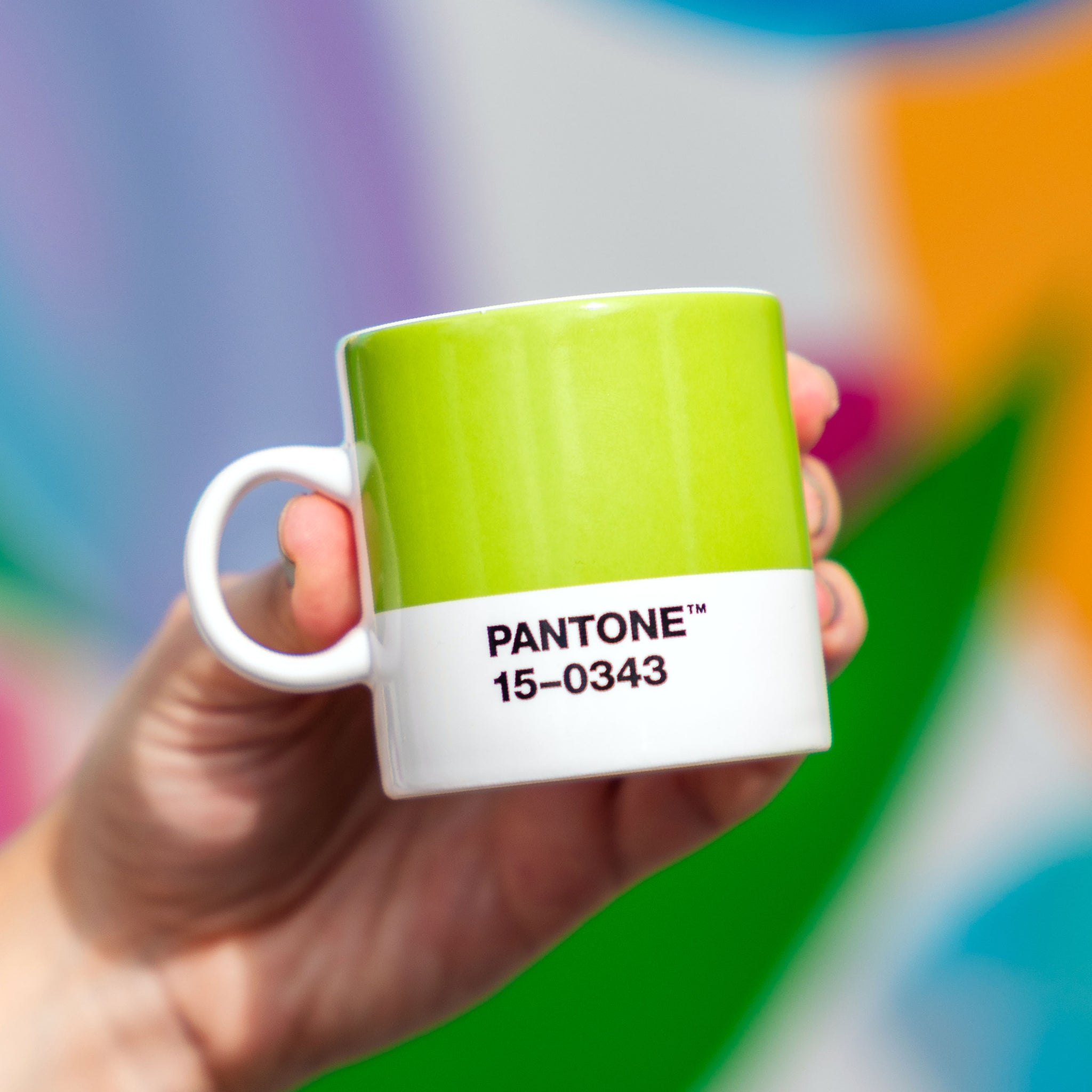 PANTONE Espresso Cup Greenery 15-0343