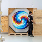 Felipe Pantone CDM30 Round Inflatable Pool Lounger