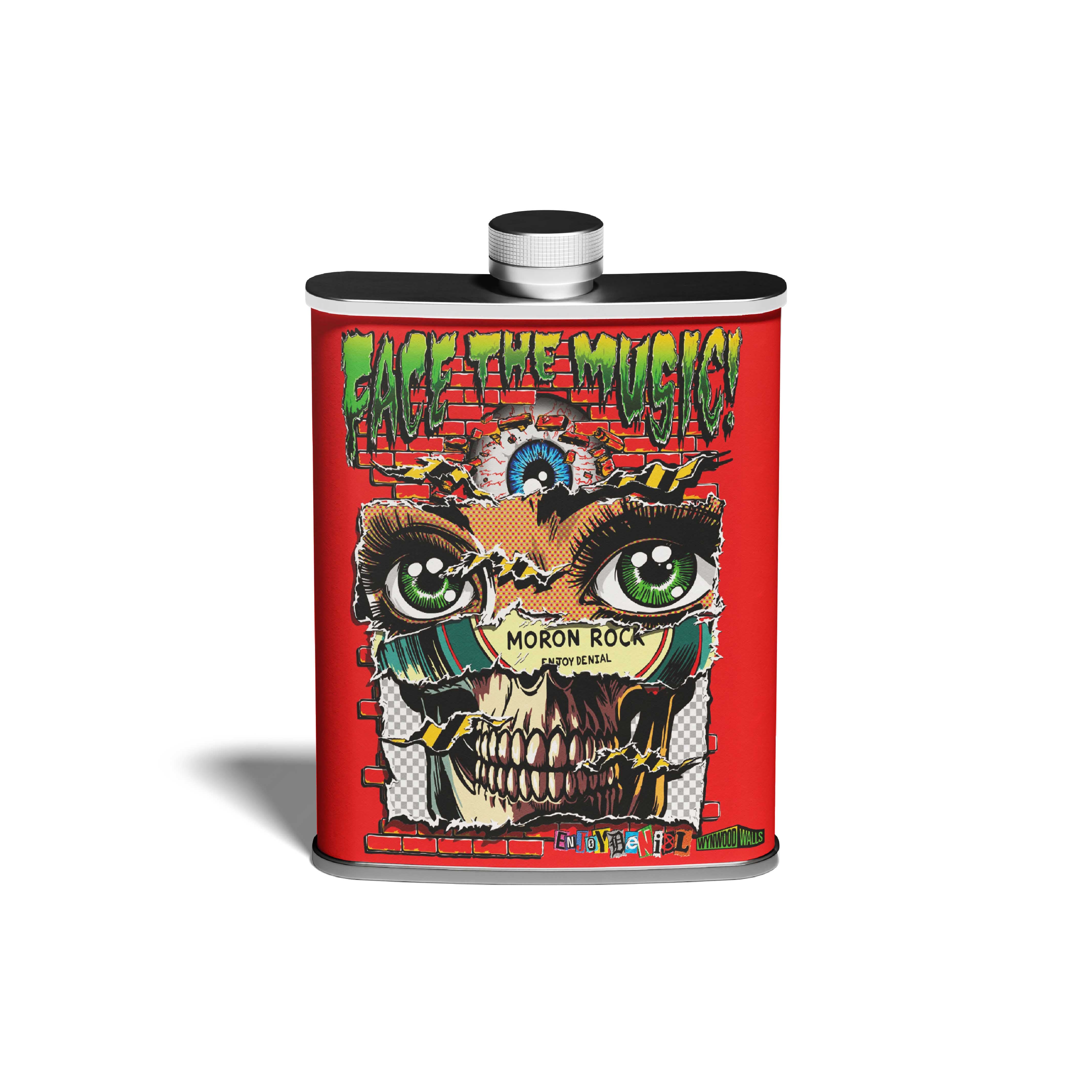 Denial FACING THE MUSIC Flask 8oz Secondary image