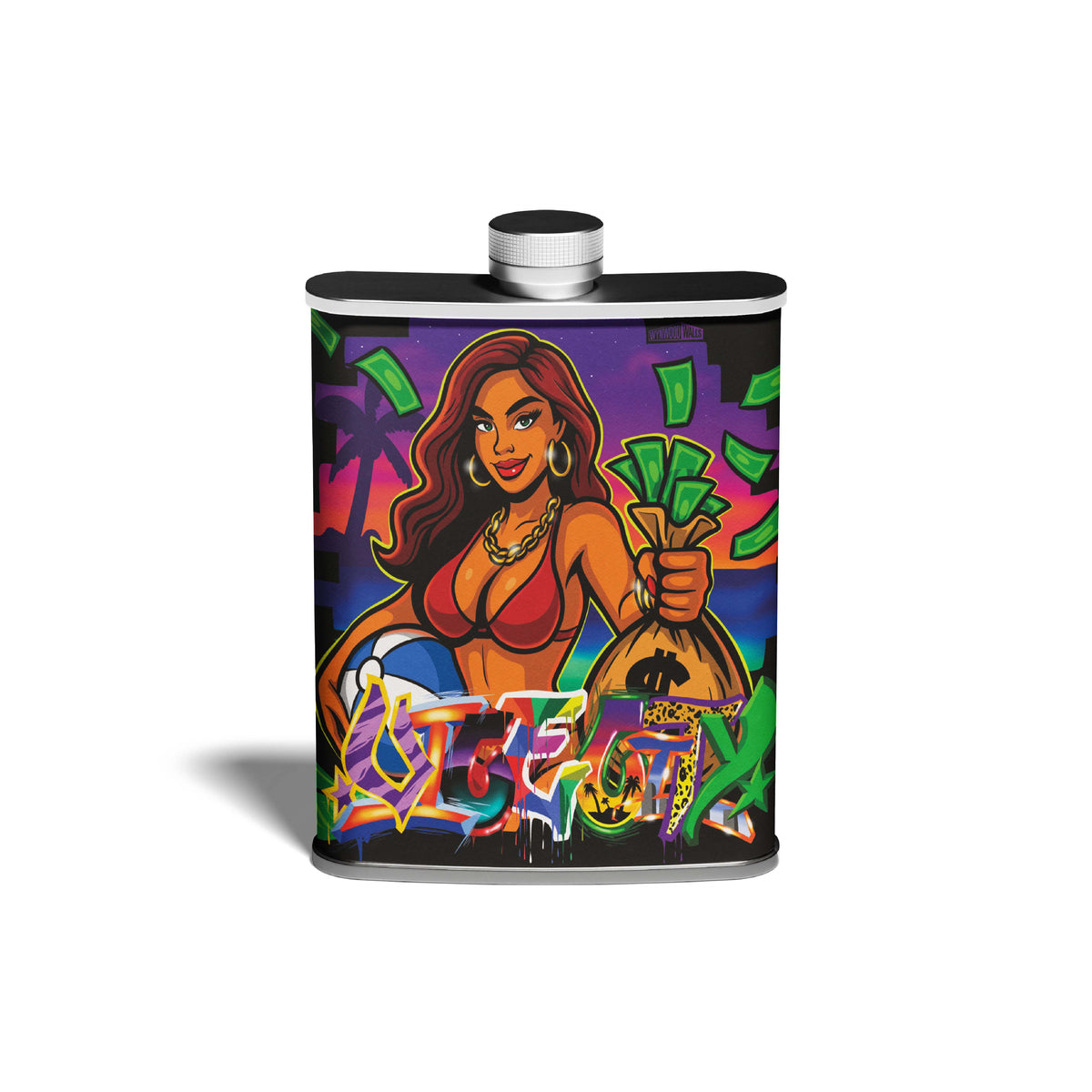 Gons x Audet VICE CITY Flask 8oz