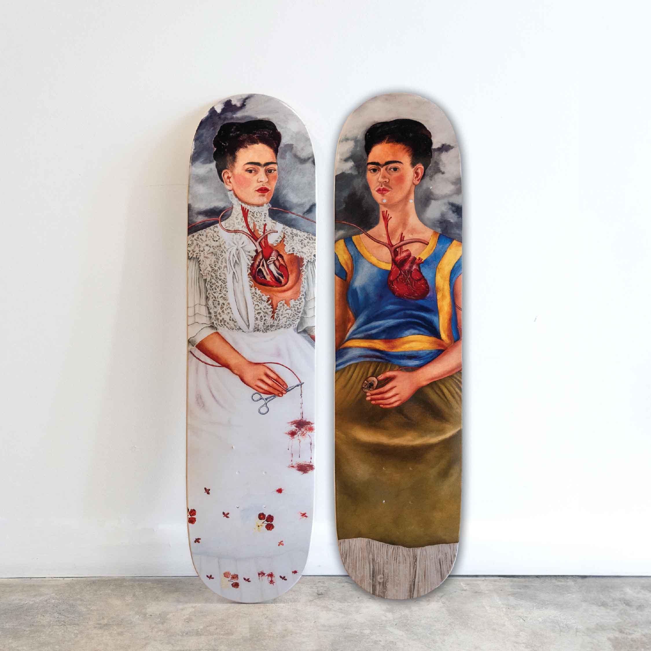 Frida Kahlo The Two Fridas Skate Deck