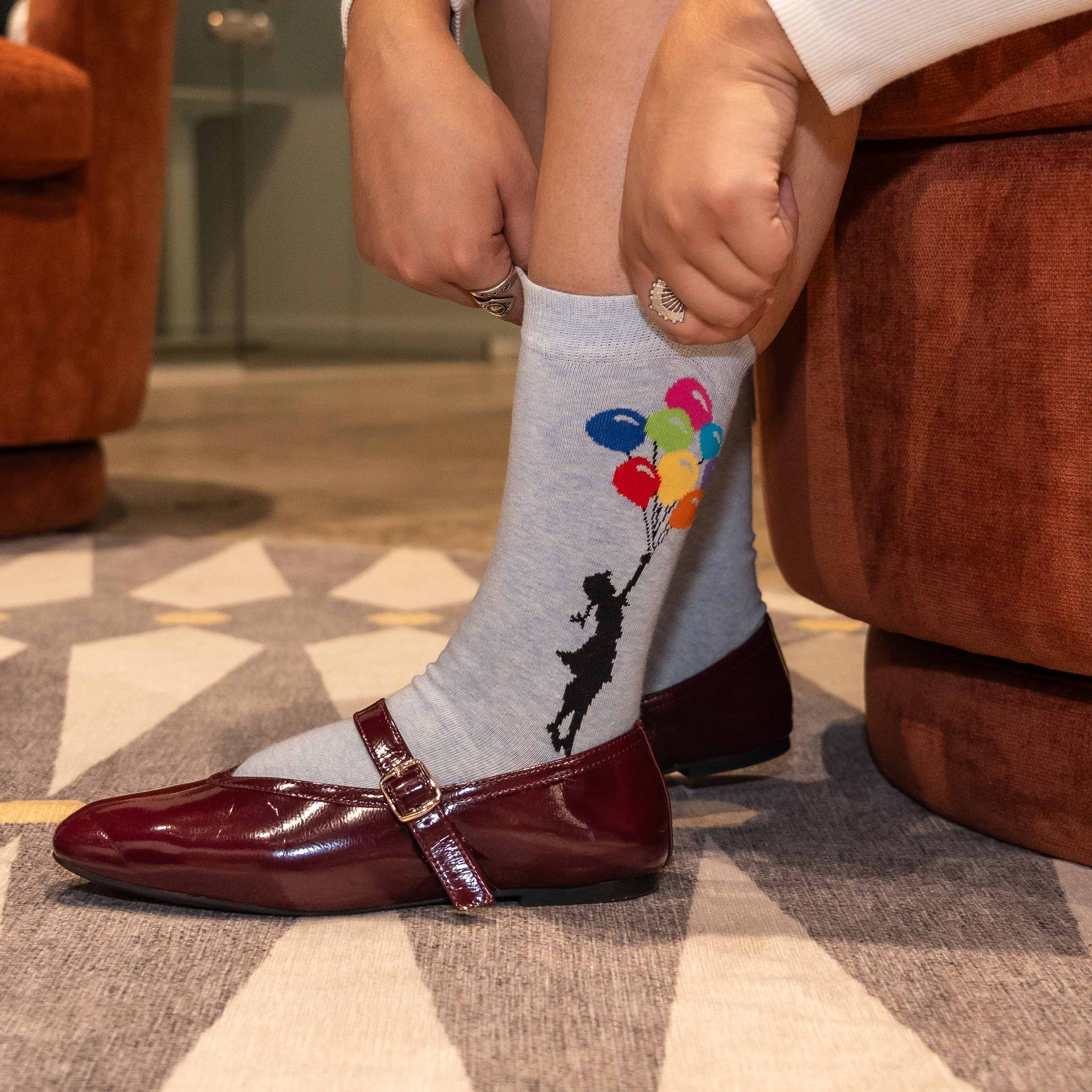 Girl Floating Away Socks