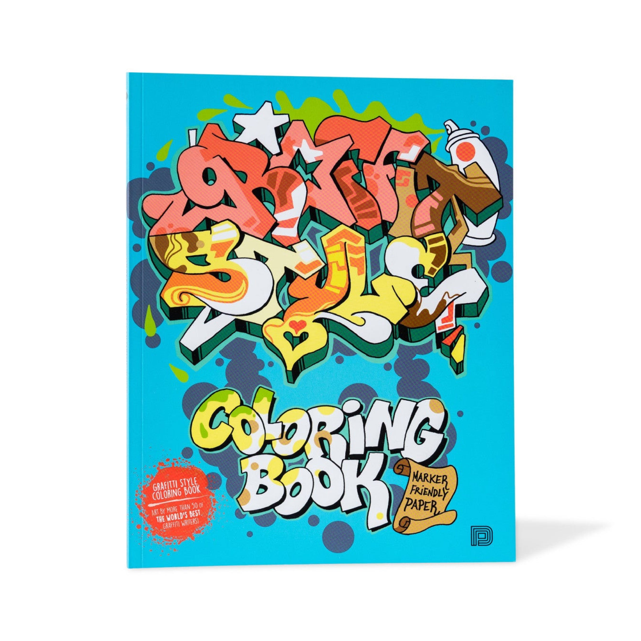 Graffiti Style Coloring Book Main image