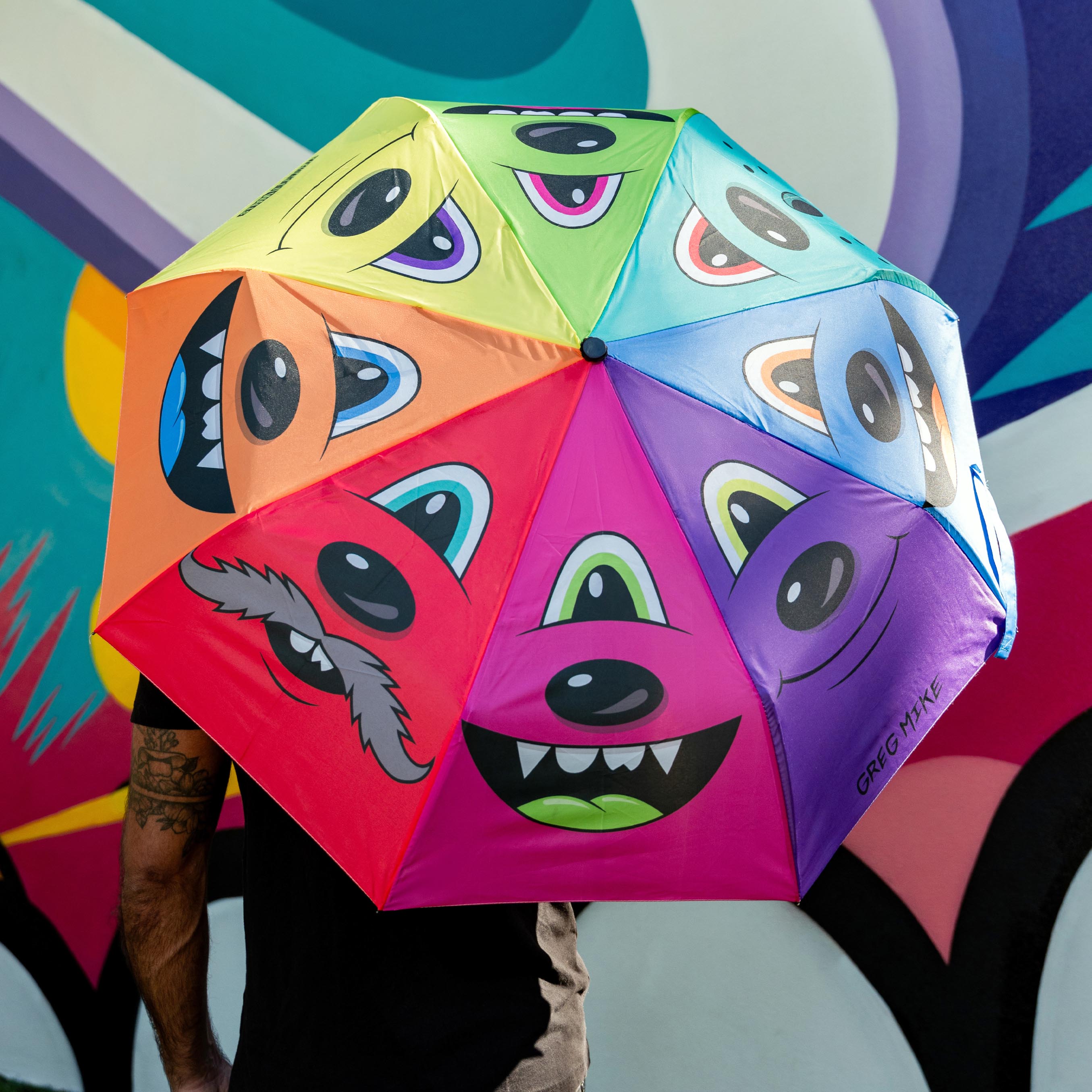 Greg Mike REIGN OR SHINE Travel-Size Umbrella Secondary image