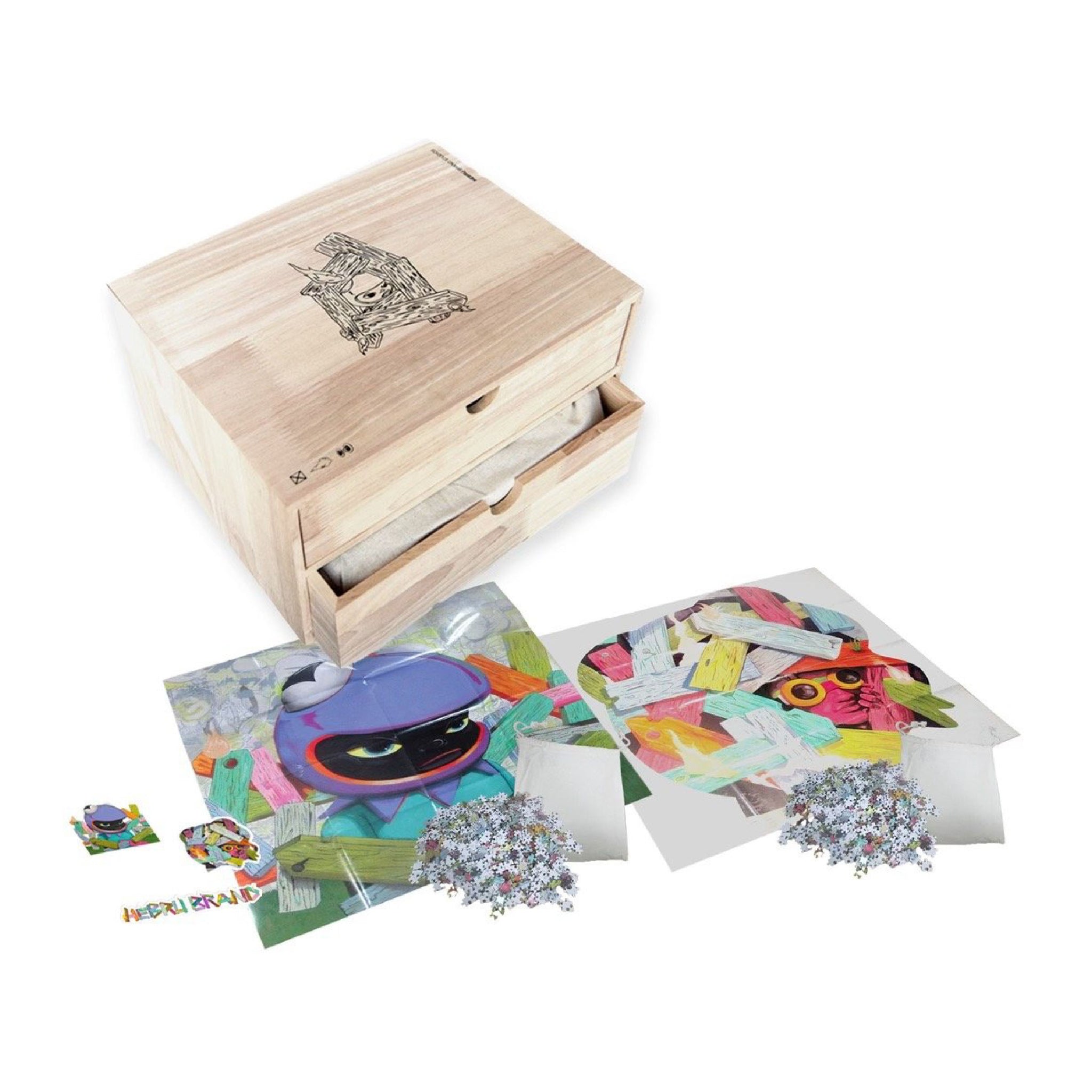 Hebru Brantley Wood Box Puzzle