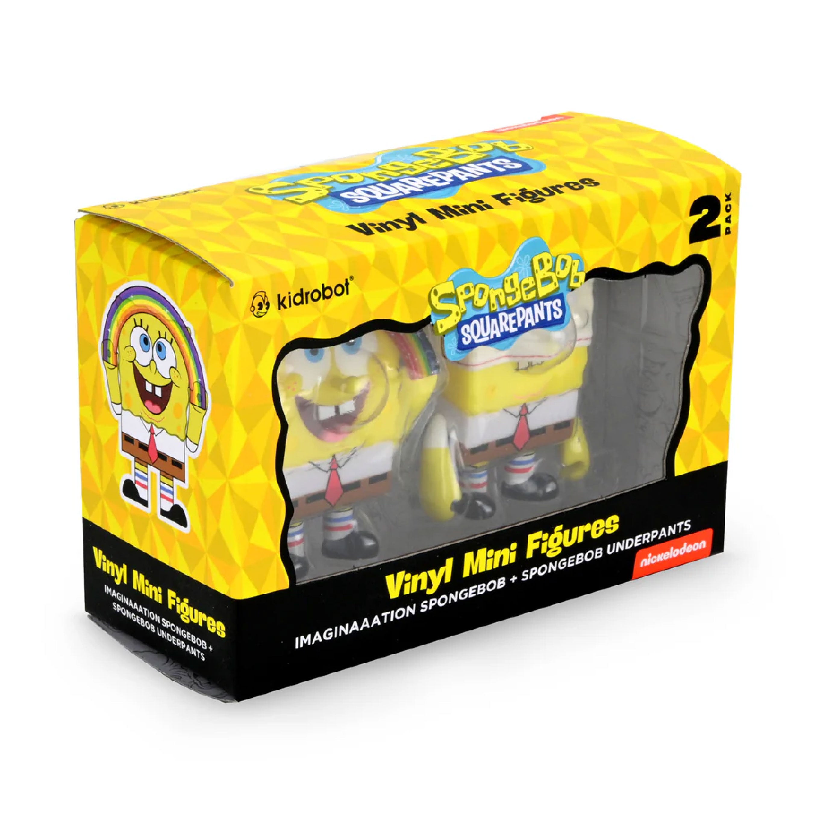 SpongeBob 3" Vinyl Figures Pack of 2