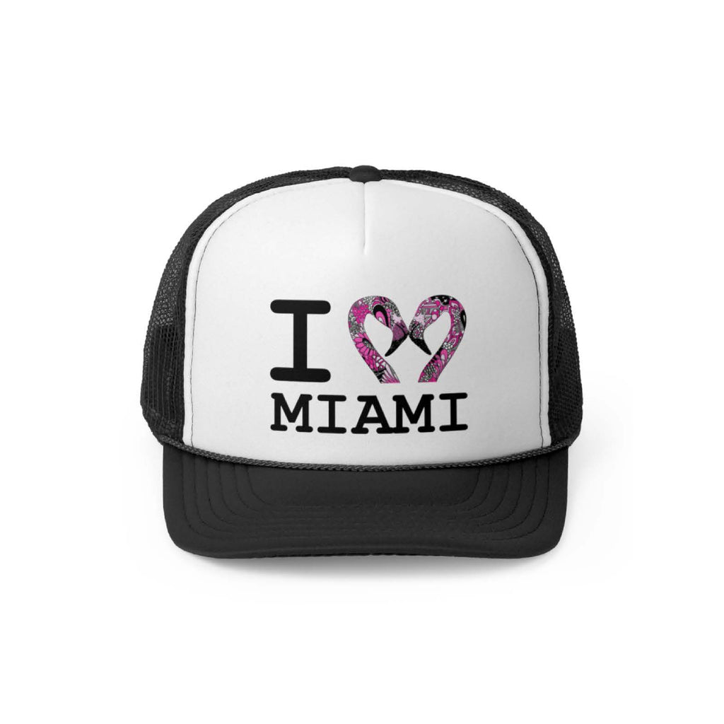 Kelsey Montague I LOVE MIAMI Trucker Cap