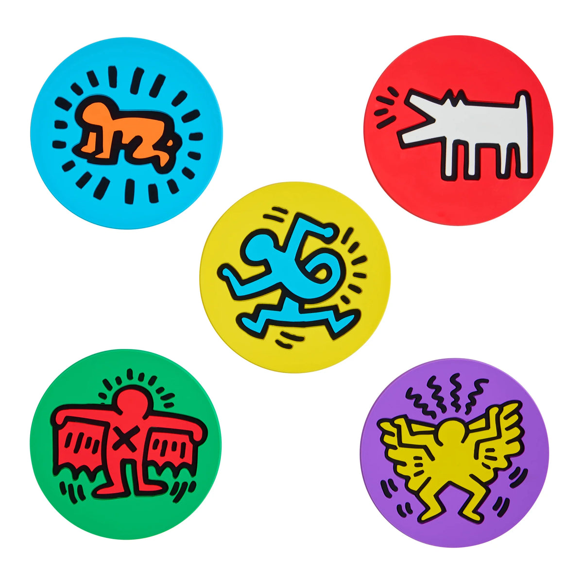 Keith Haring Icon Coasters Set of 5