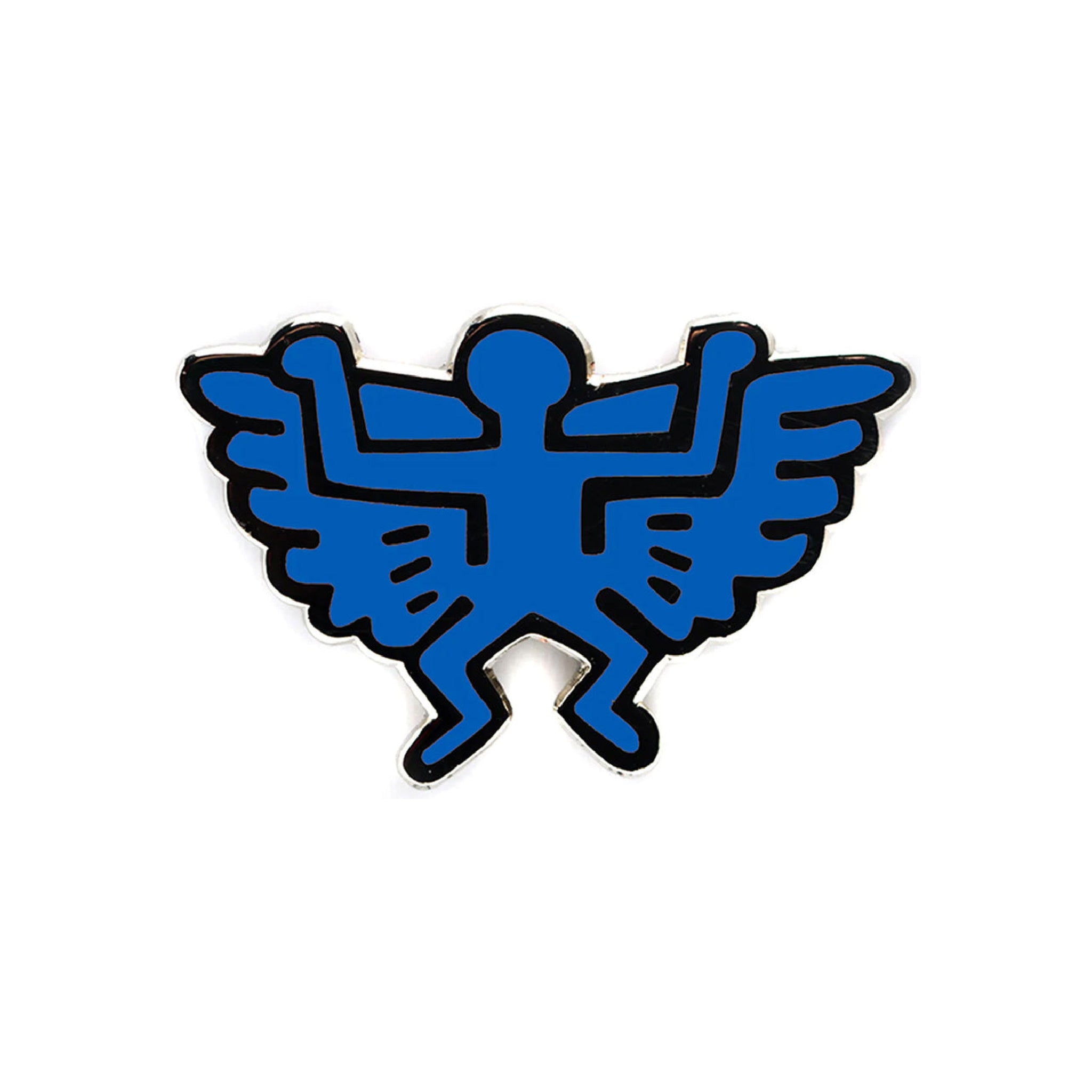 Keith Haring ANGEL Blue Pin