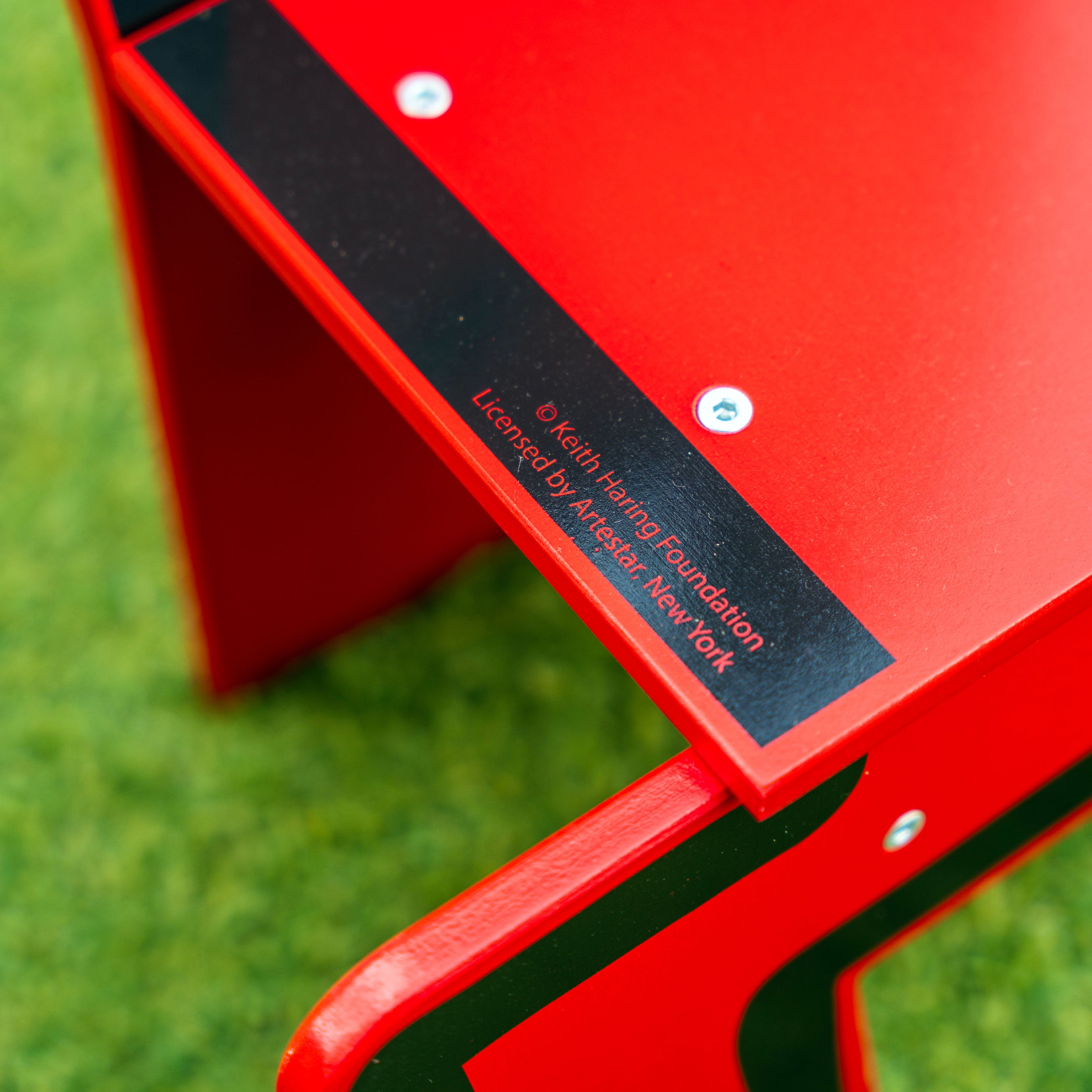 Keith Haring Standing Man Red Chair – Iconic Pop Art Furniture