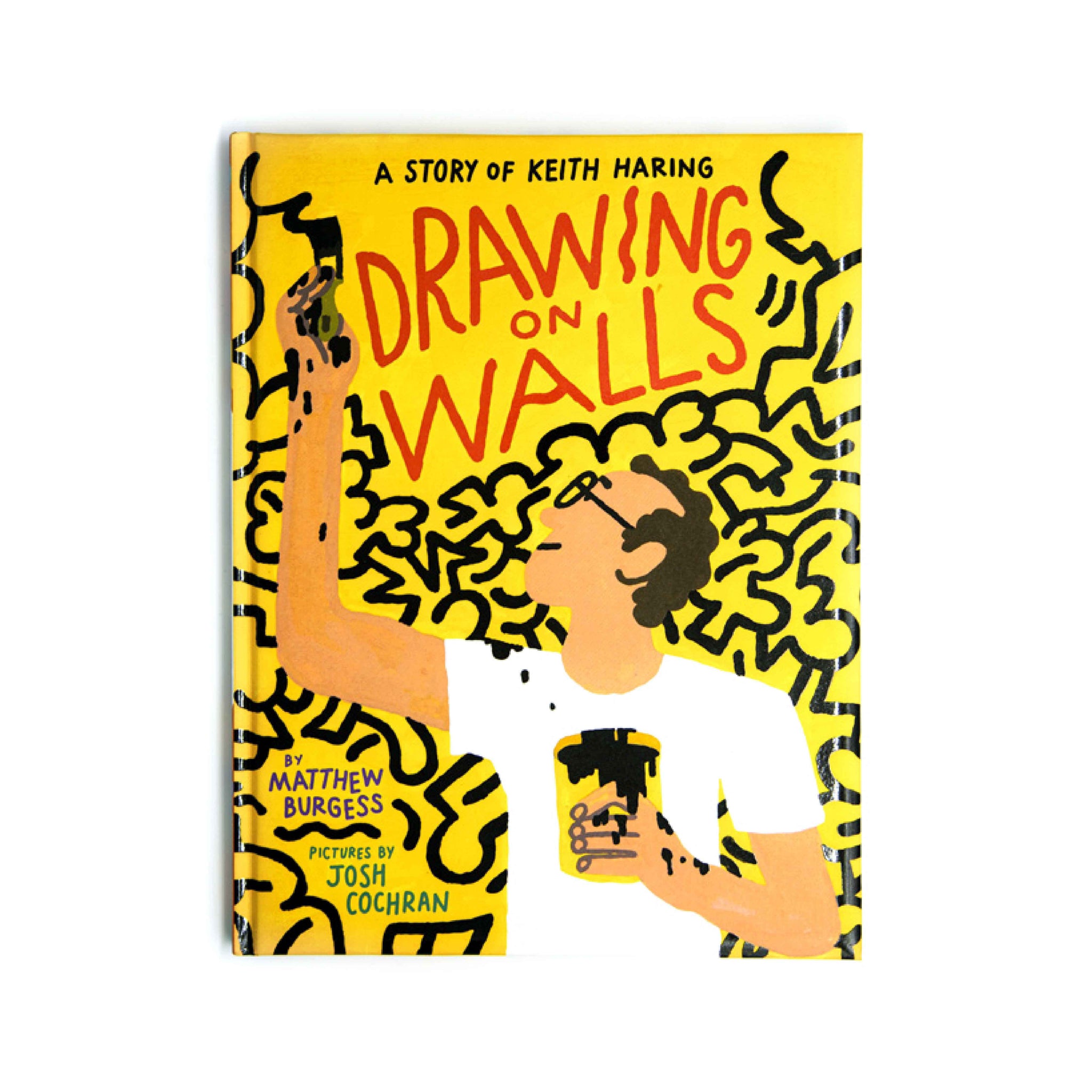 Keith Haring Drawing on Walls