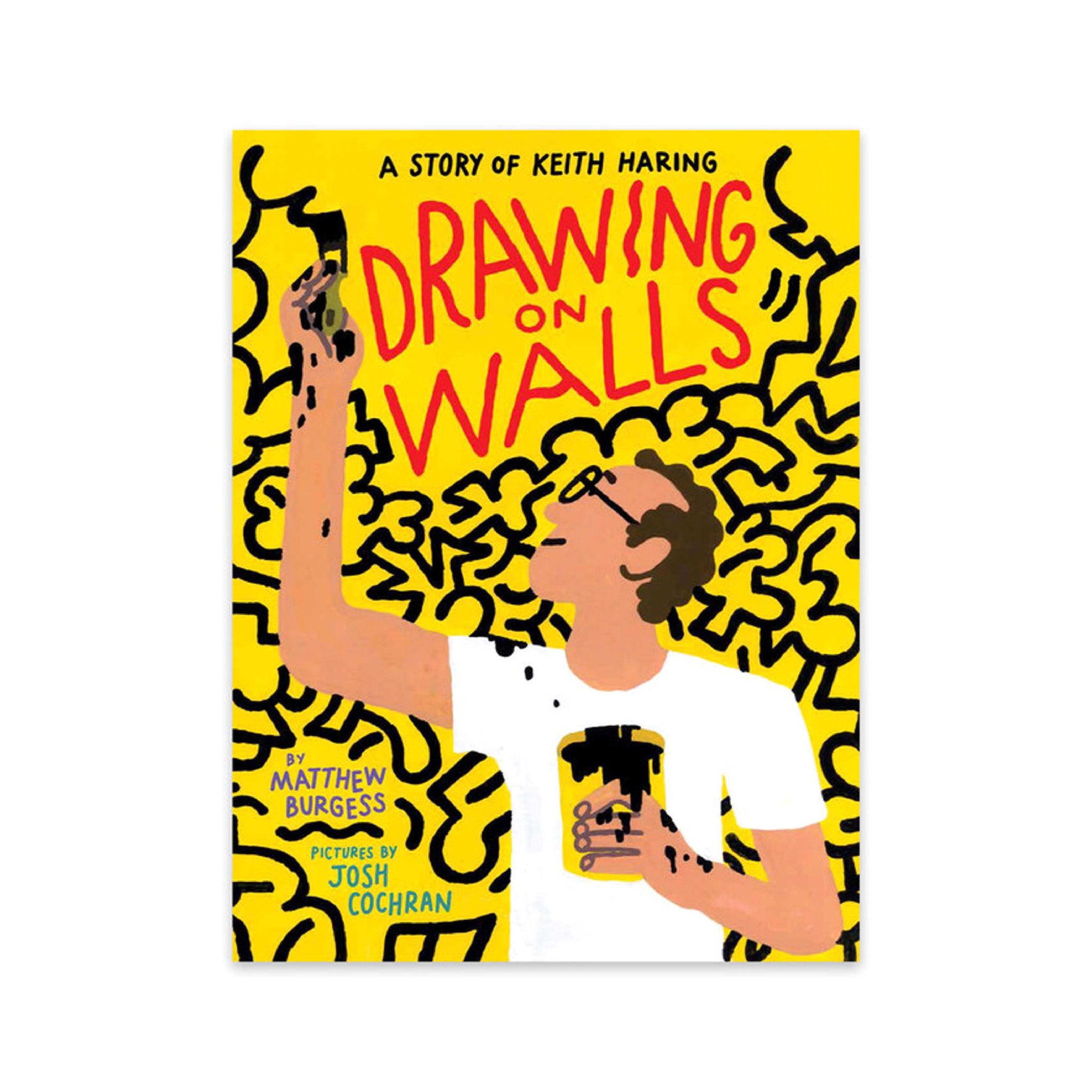Keith Haring Drawing on Walls
