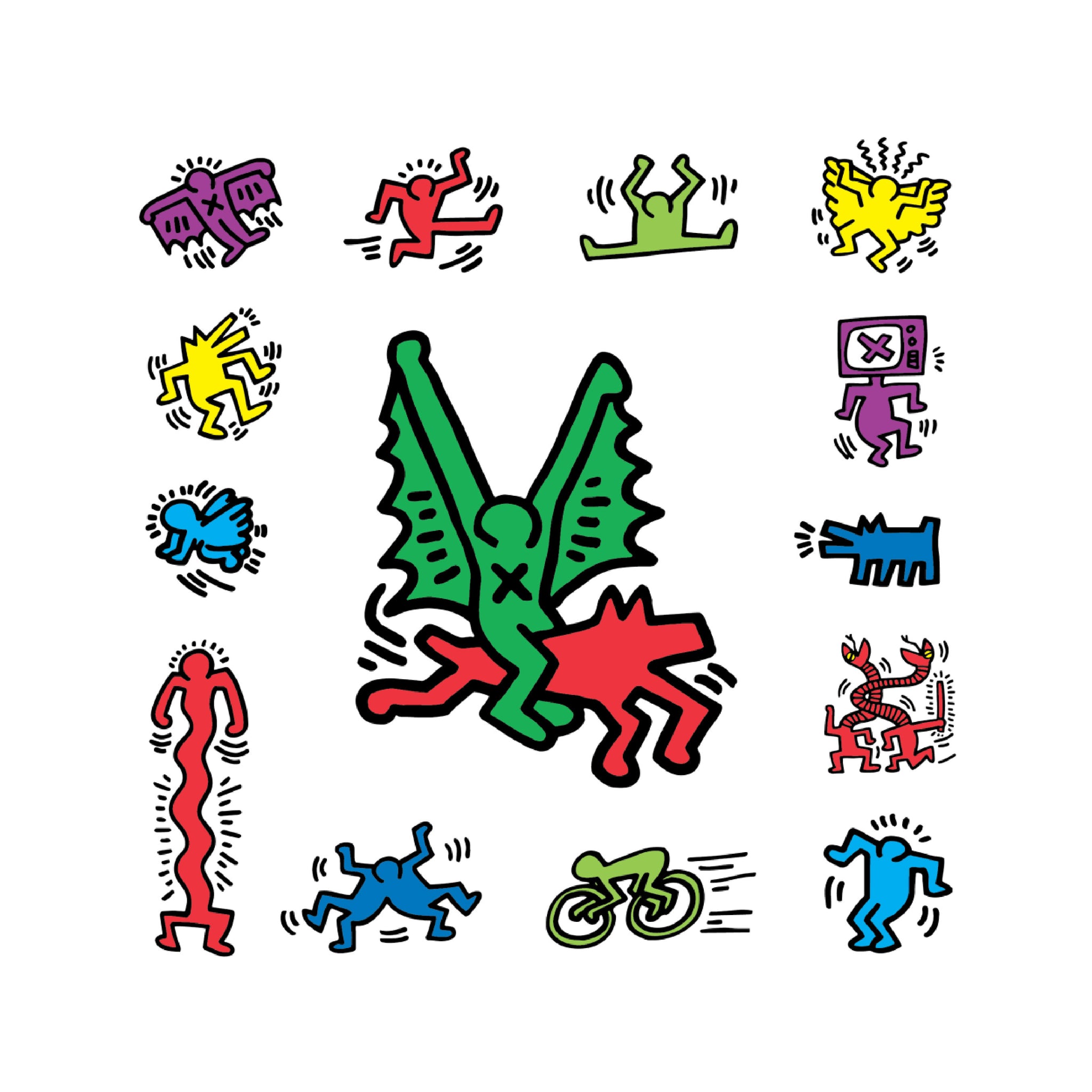 Keith Haring Flight Sticker Sheet