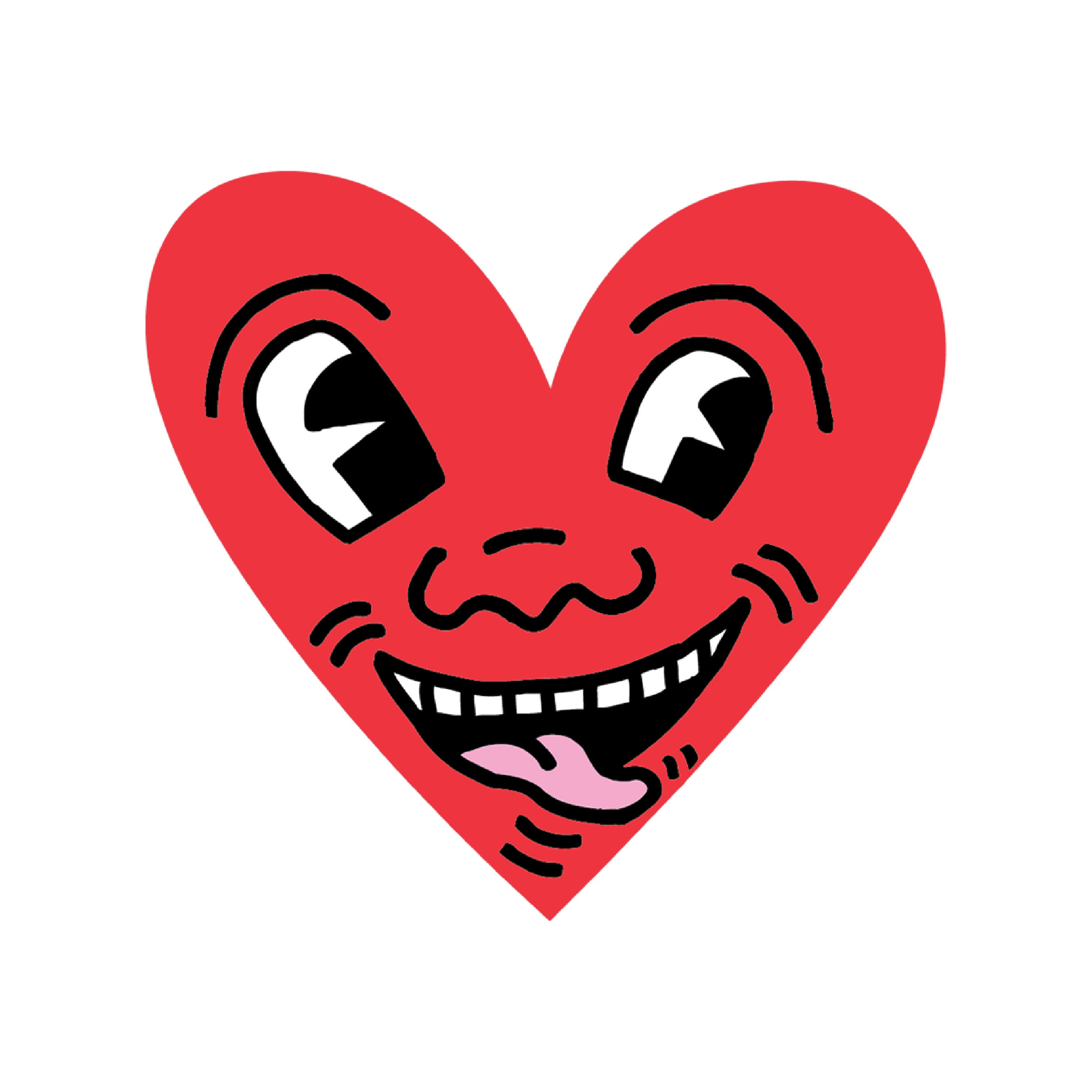 Keith Haring Heart Single Sticker Main image