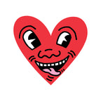 Keith Haring Heart Single Sticker