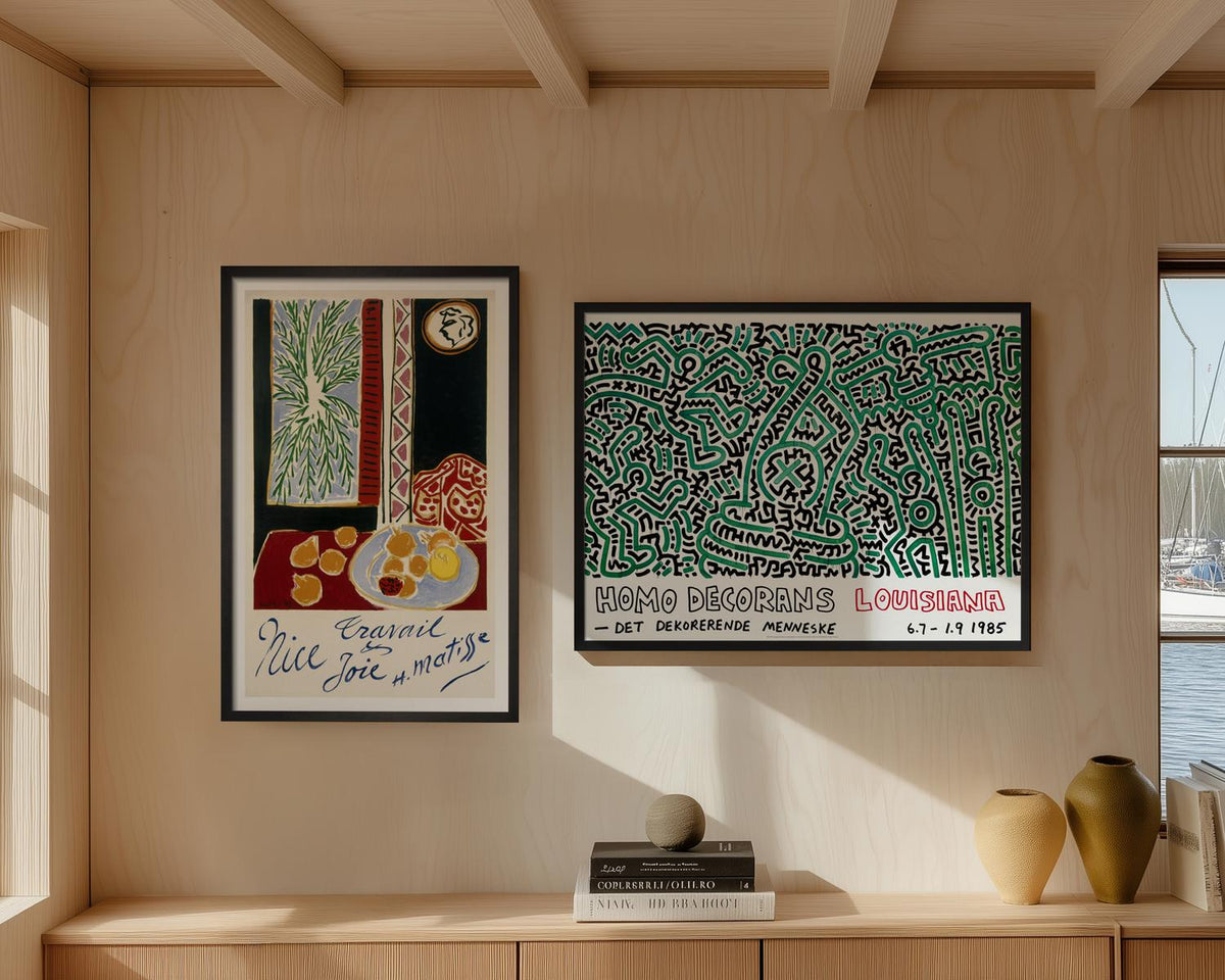 Keith Haring Homo Decorans Louisiana 1985 60cm x 80cm Poster