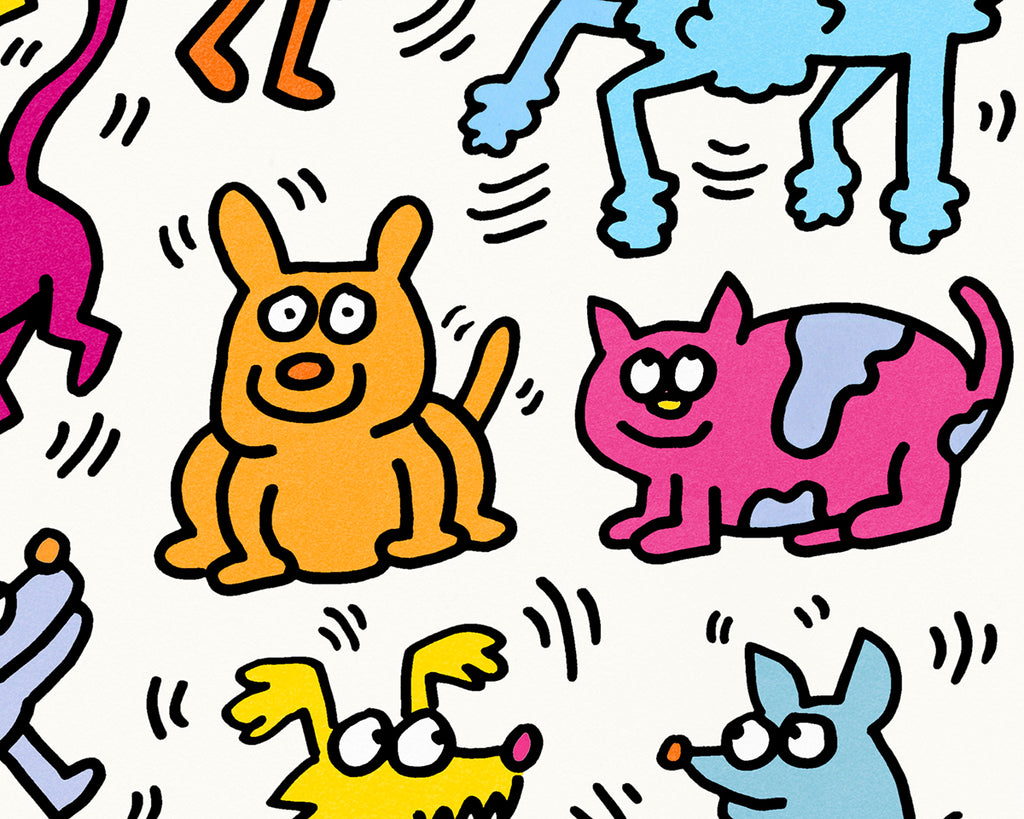Keith Haring The Humane Society of Broward County 1987 80cm x 60cm Poster