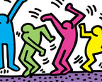 Keith Haring Untitled (Dance) 30cm x 40cm Art Print