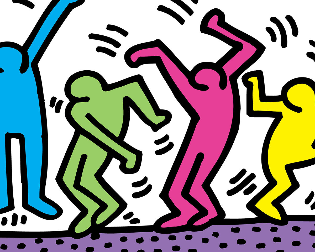 Keith Haring Untitled (Dance) 30cm x 40cm Art Print